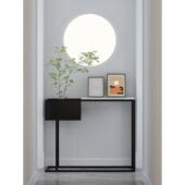 轻奢玄关桌超窄北欧大理石进门玄关柜超薄客厅铁艺门口走廊玄关台