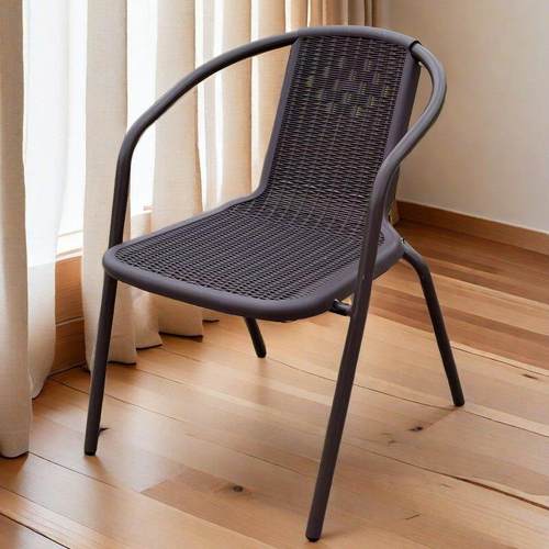 塑料咖啡厅烧烤店外摆防水防晒花园阳台加粗户外家用餐椅庭院桌椅