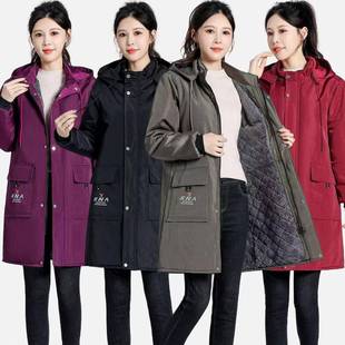 加棉加厚人男女冬罩秋衣工作服制印字log定o防水8802-48防成污防