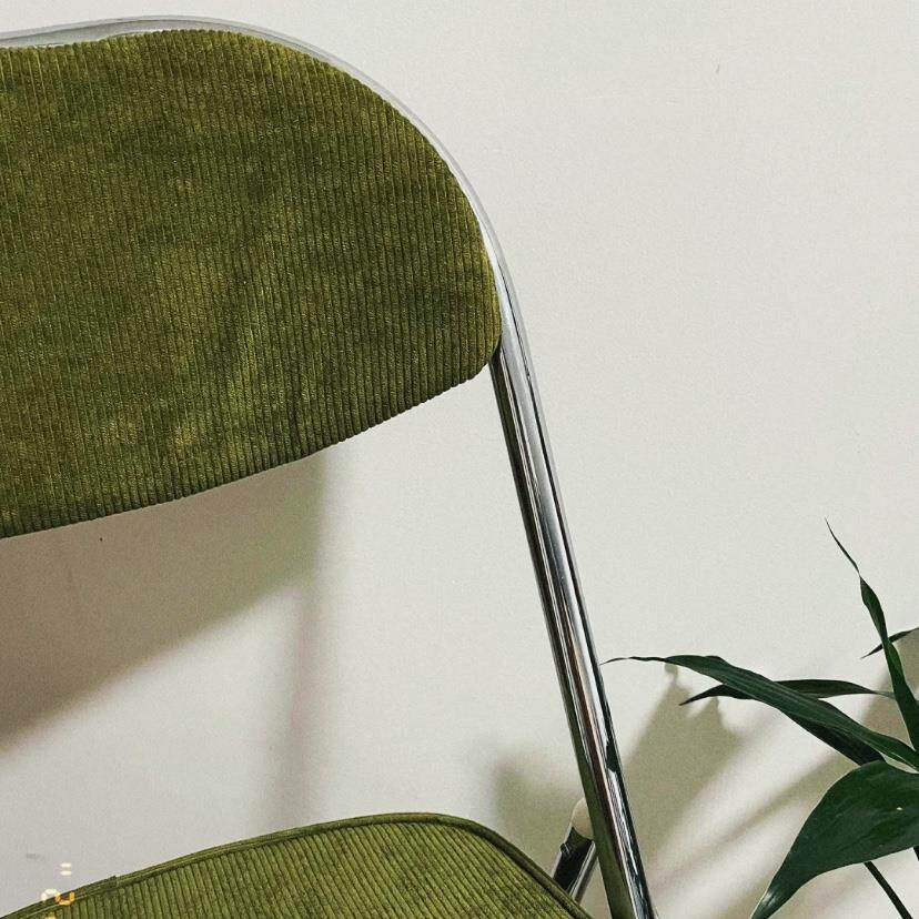 复古折叠灯旧芯椅绒背餐椅摄影凳子拍照家用怀椅子无品牌/休闲中