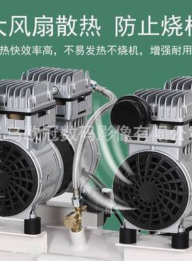 静音动不锈钢空气压缩TPI便携机家装木工气泵车用打气2泵20v小机