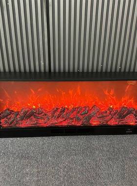 家客厅酒仿店饰电子壁炉用芯嵌入式真DRJ火取装暖壁炉欧式电热