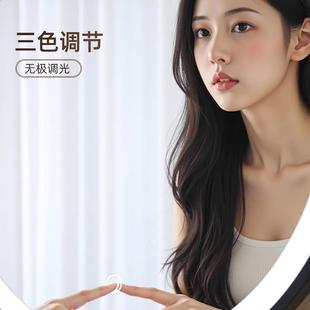 镜带灯女生房间桌面网红主卧2妆 智能l2ed化妆无品牌 0梳5新款 台式