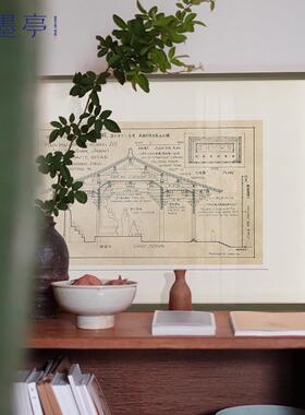 梁思成·图像中国古建筑xw0520xw史手新中式稿关柜房装玄饰画书城