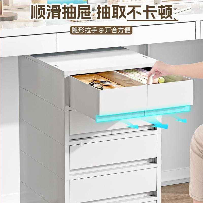 抽屉式纳柜办公多A4文件储物柜收家室用层可移动桌下夹PHG缝置物