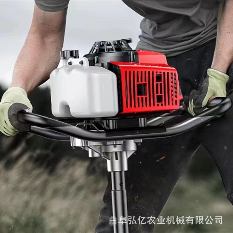 四冲程汽油手提挖坑机立杆栽树