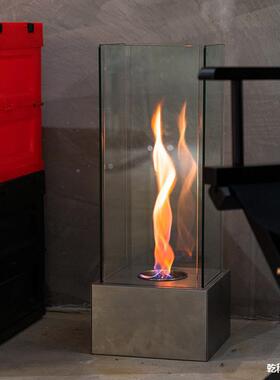 酒精摆红室内外桌外面取暖内火炉壁炉网件装饰值颜VLT真火庭院室