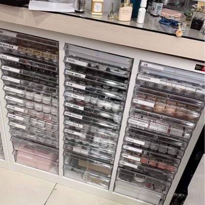 美A焙4文件柜平PRG底加厚抽屉式彩妆甲整理收纳柜办公柜资料分类