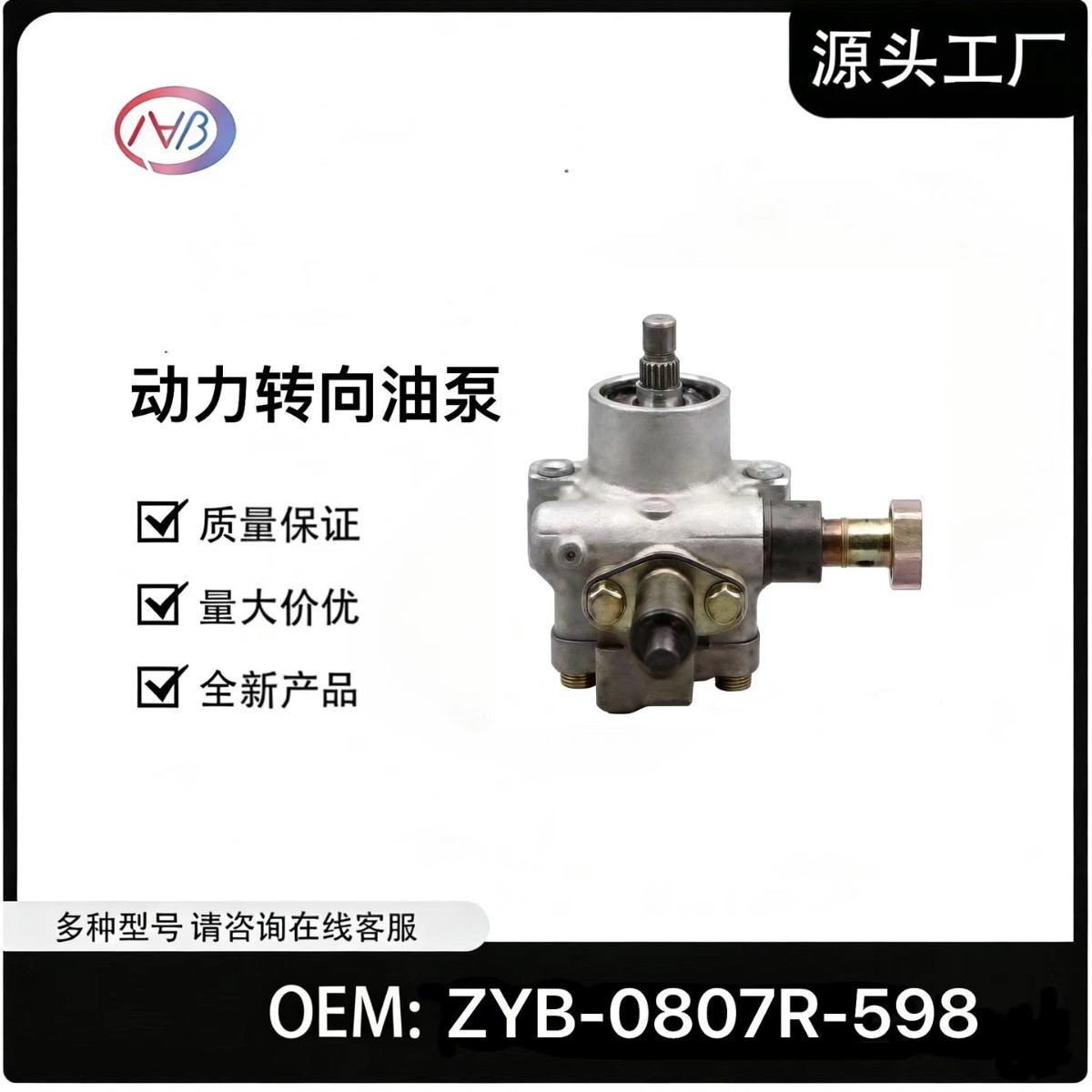 动力转向油泵 ZYB-0807R-598