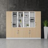 案5069办公室家具五门文储件柜带木质书柜资料档柜物隔断柜锁收纳