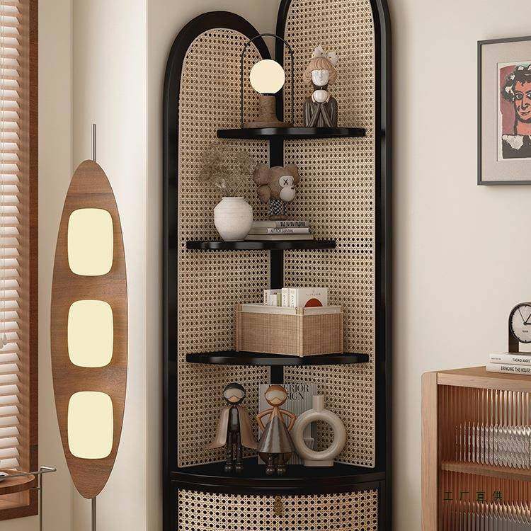 藤编转角置物架餐柜实木边VFY柜墙角落三角地柜子客边厅角拐角收,电子元器件市场,其它元器件,淘宝优惠券,粉丝福利购,淘宝优惠卷