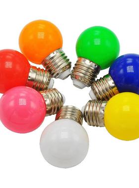 彩色球泡外配壳UNI橙红色绿色蓝色色泡灯套件pc塑包铝灯泡件E27A6