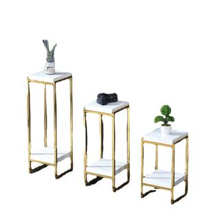 不锈置钢花架无品牌/子物架室轻内后落地式多层客厅现代简约高档