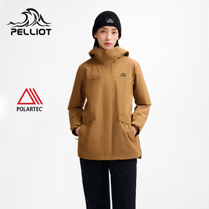 【山岩】伯希和户外三合一冲锋衣Polartec200内胆新款登山服外套
