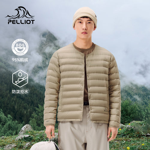 伯希和户外800蓬防风鹅绒服男