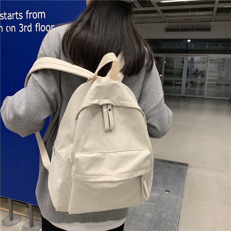 原宿ulzzang大容量书包女高中大学生双肩包初中简约女生ins风背包