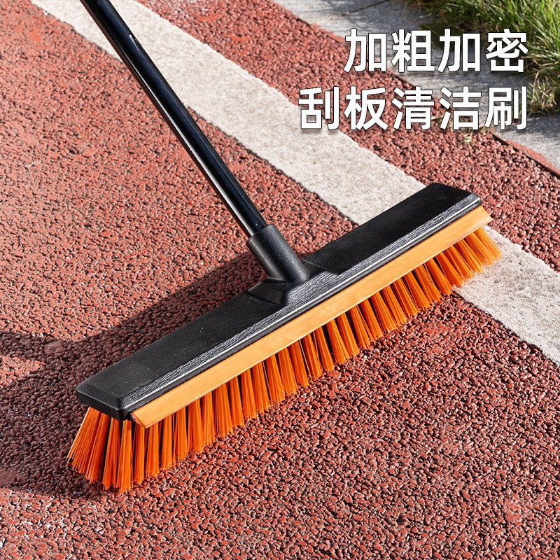 新款家用大号长柄硬毛地板刷瓷砖洗地刷庭院清洁刷酒店卫生间地刷