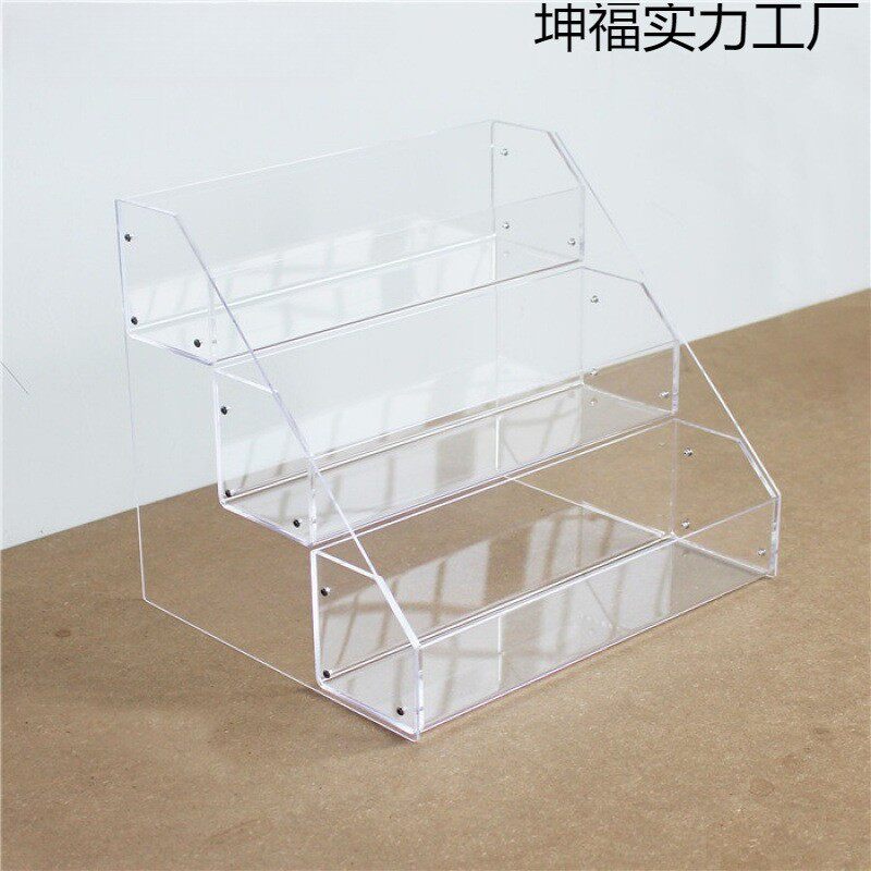 面膜透明盒货架亚克力香水架化妆品收纳整理盒产品展示陈列架
