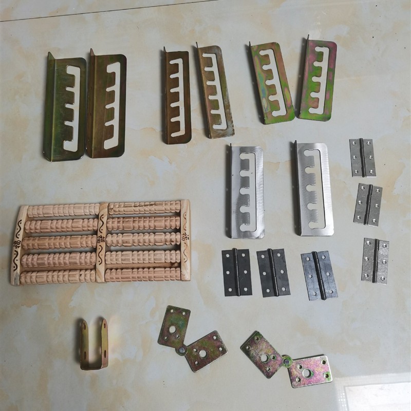 摇摇椅配件不锈钢卡合页螺丝轴承竹木扶手折叠椅配件大全午休床配