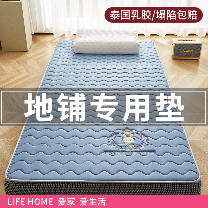 乳胶床垫遮盖物软垫家用打地铺睡垫褥子学生宿舍单人地铺海绵垫