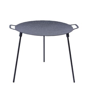 专用会家用商用铁盘CLG1726韩烟版麦饭石圆形无户烘焙炭聚火煎锅