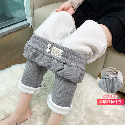 速发哈伦尔秋冬加绒加厚运动裤子2休2新款0闲雪尼裤小脚萝卜裤