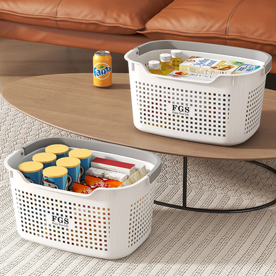 速发零食位纳盒桌面客厅置物架杂物整理筐子小型储物公办篮室工收