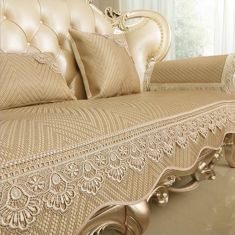 夏季沙发垫2025新款盖布冰丝凉藤席坐垫四季通用防滑欧式美式新品