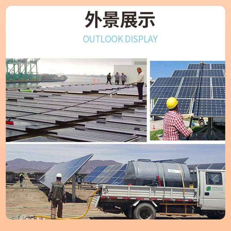 光187伏广告招牌洗工具通水洗擦玻璃伸缩杆加长门清头外墙板车喷