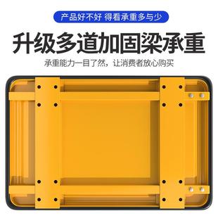 A小推车手推钢板拉货折叠商用搬运车超市仓库便携拖车家用快递
