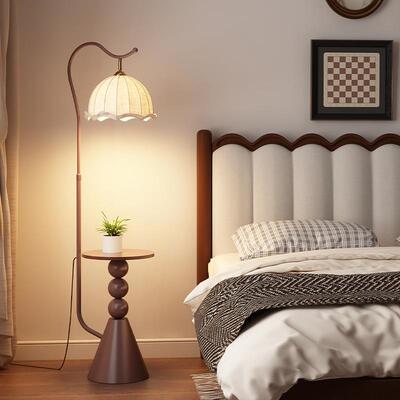 客厅床2沙头柜台灯0物28105新款法式复古发旁边卧室置架中古风落