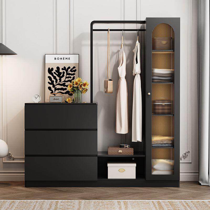 黑靠色斗柜床尾柜收纳柜一室体挂橱KSS主卧墙意衣式轻奢卧抽屉置,电子元器件市场,其它元器件,淘宝优惠券,粉丝福利购,淘宝优惠卷