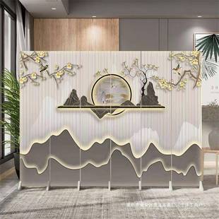 对屏隔TIS断厅办公客室酒店玄关遮风挡折叠移动饭店包间屏风入户