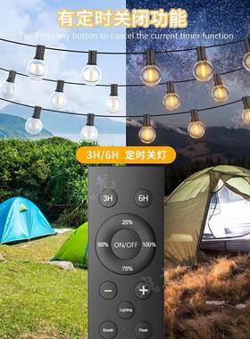 灯控G40串24V户欧规低压带遥防水外led灯串AVP庭院婚礼节日露营串