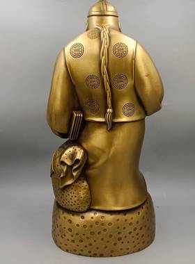 仿古一本万利账房先生古玩铜器收藏铜摆件家居装饰工艺品