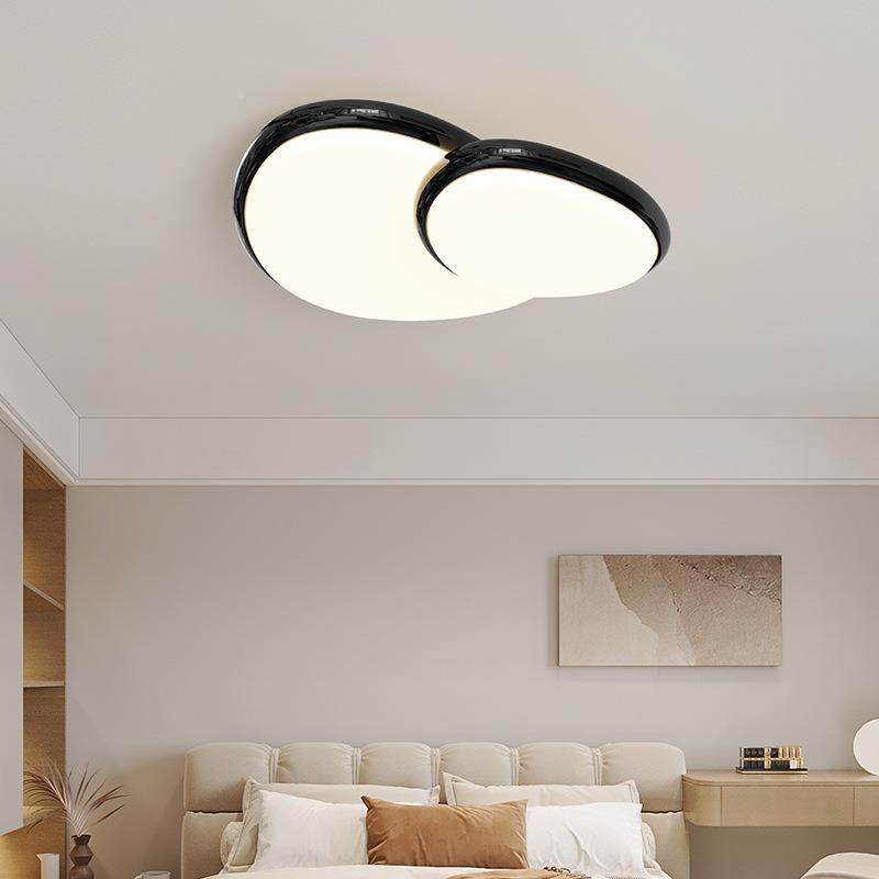 全光谱眼客19284厅鹅主灯卵石吸顶灯现代简LED奶油风客厅约护吸顶