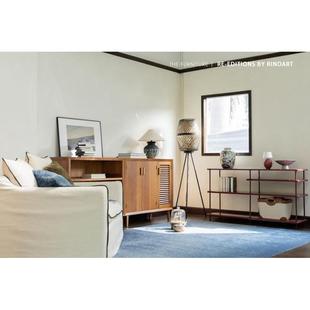 家具RouGTUe“峡谷红”边柜意式中开放g博书物架古柜客厅边几