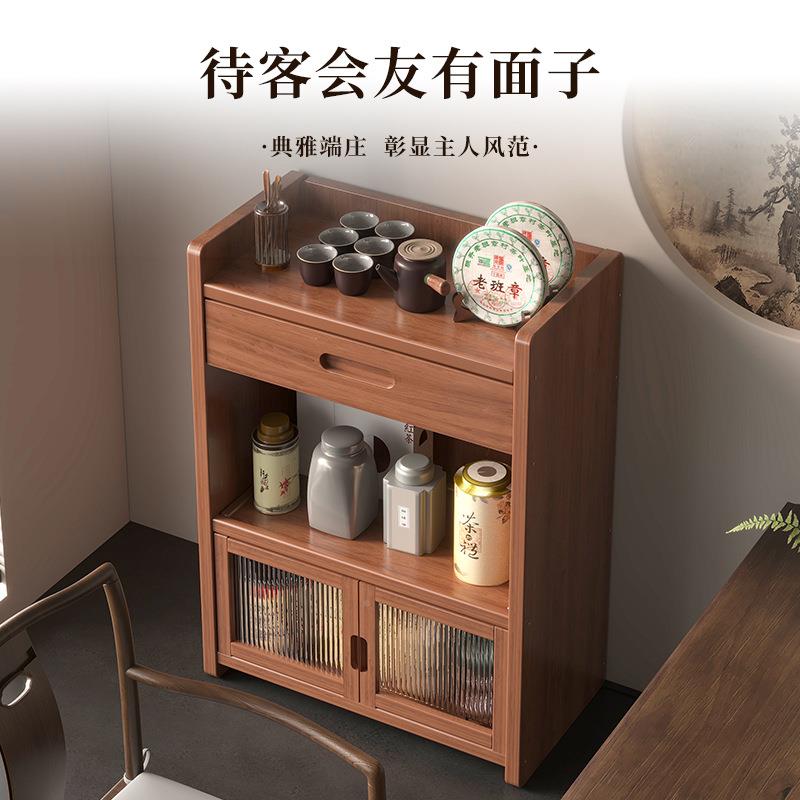 多层置物架opow173茶桌几新家用客厅厨房带带抽门收纳柜中式边落