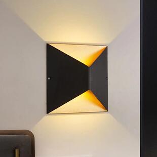 户外防水壁灯上下梯发光le庭院过围墙灯室道内客厅楼d造型STL——