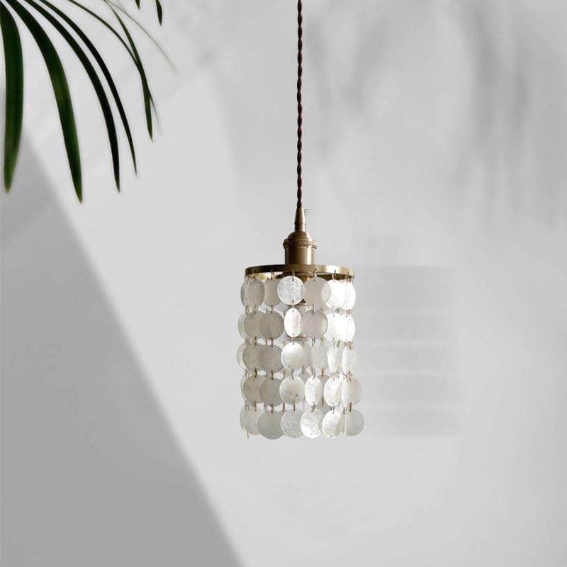 天厅然贝壳风铃灯现吊代简约客贝57695厅吊灯别墅餐吊灯浪漫壳吊,家装灯饰光源,智能吊灯,淘宝优惠券,粉丝福利购,淘宝优惠卷