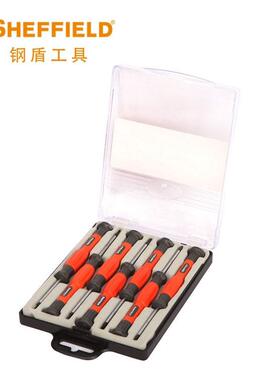 SHECKQSFFIL/钢DE盾7件精密螺丝套装维修微型一字十字起子037008