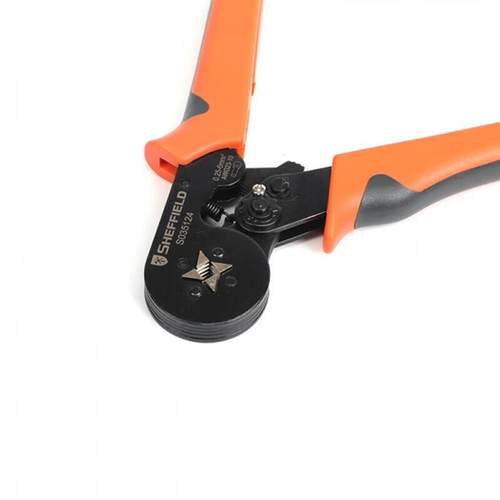 钢盾S03FQF5124型端子压钳H管SC8针形4/6边型接线压接欧式线压线