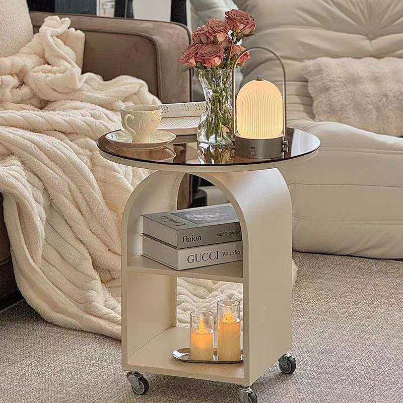 奶油风移动茶UPS几推厅车简约客现代沙发创意床头置物小架家用桌