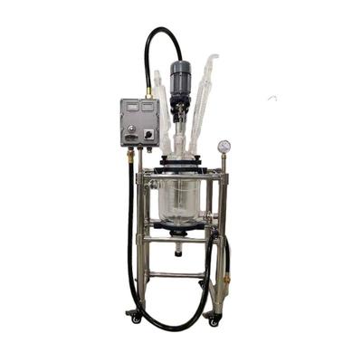 SF-1室L-5L双玻璃反应釜实验高硼SF反硅玻璃层反应釜负压夹套应器