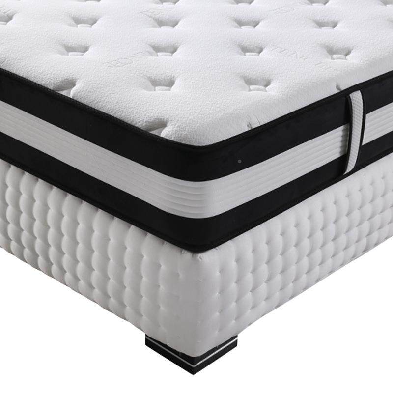 工厂高碳钢精308垫弹簧床垫缩卷包压床垫软硬适中可拆床式复合床