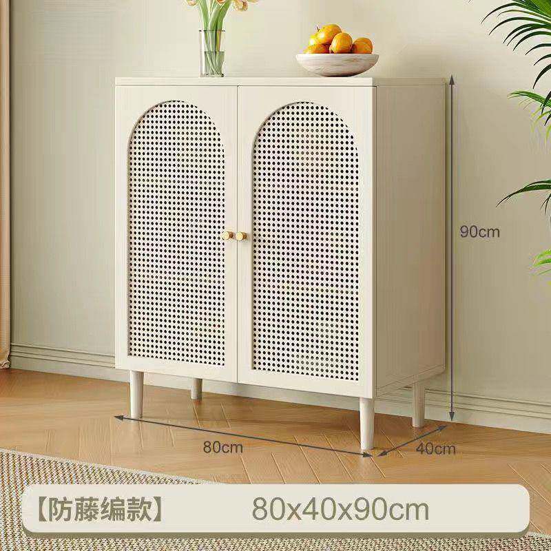 jls5HJ5T藤餐边柜代现简约奶油风水编储物柜子客厅家用厨房茶柜碗