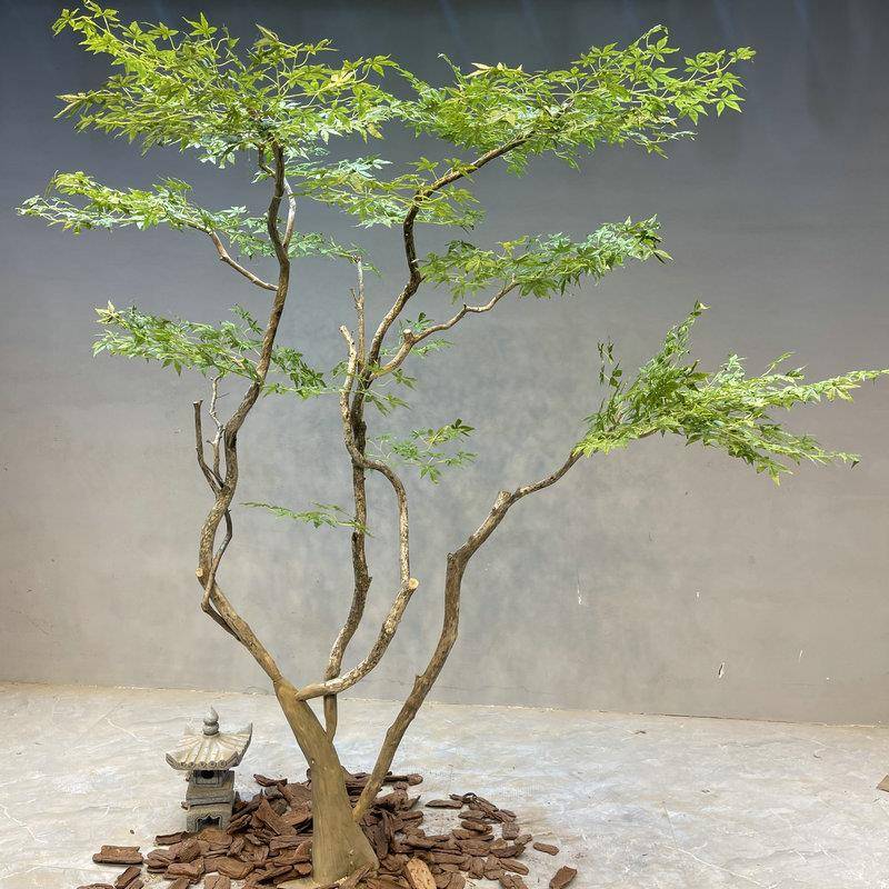 大型仿真树南天竹绿植假树室内外枯山水造景装饰景观盆栽仿真植物