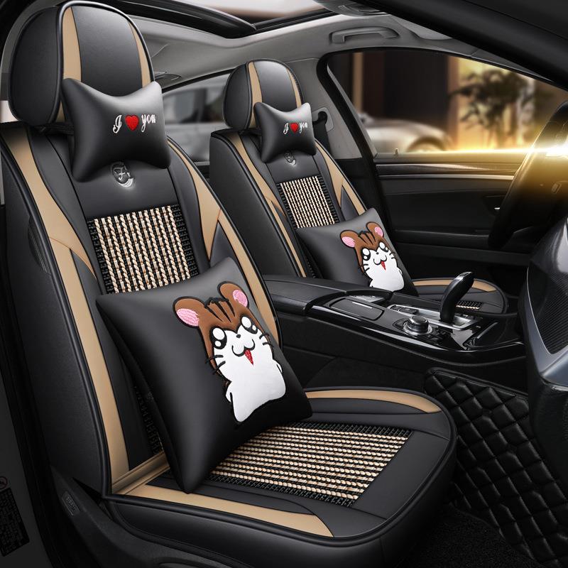 200年款19319新款捷达丝VS季5VS3四通用冰皮汽车2坐垫全包座垫座