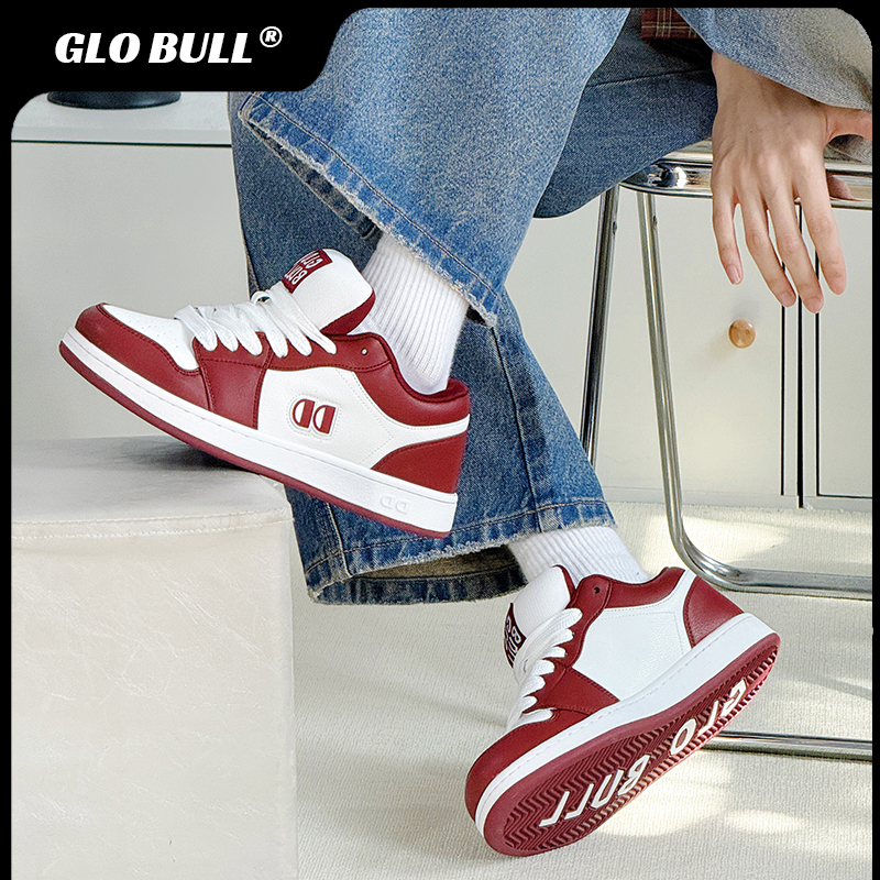 GLO BULL潮流板鞋情侣款低帮2025新款春夏百搭休闲鞋子厚底面包鞋