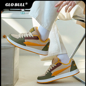 情侣潮流运动面包鞋 GLO 2025新款 春秋厚底休闲鞋 BULL板鞋 男女同款